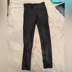 SPANX Faux stretch-leather leggings